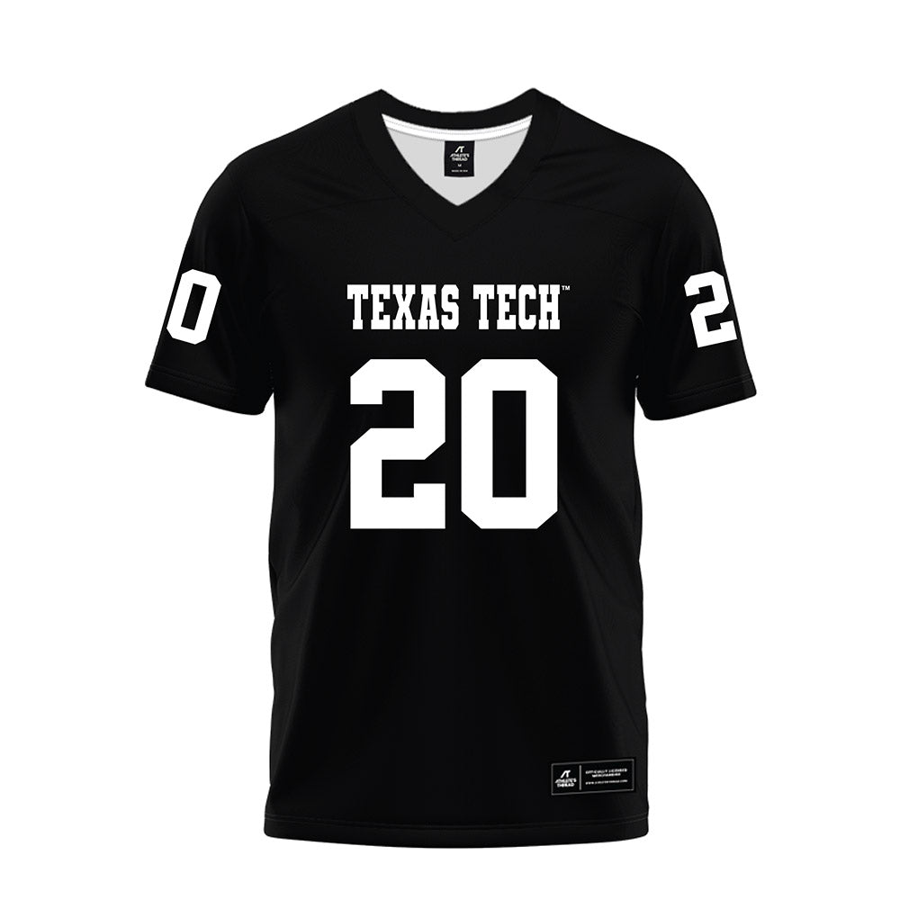 Texas Tech - NCAA Football : Adam Trick - Black Premium Football Jersey-0