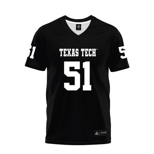 Texas Tech - NCAA Football : Felix Ojo - Black Premium Football Jersey-0
