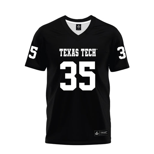Texas Tech - NCAA Football : Adam Hill - Black Premium Football Jersey-0