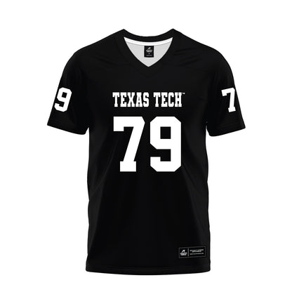 Texas Tech - NCAA Football : Howard Sampson - Black Premium Football Jersey-0
