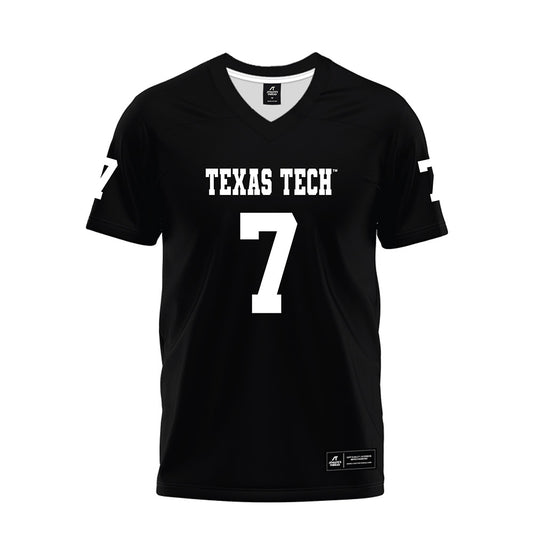 Texas Tech - NCAA Football : Terrance Carter Jr. - Black Premium Football Jersey-0