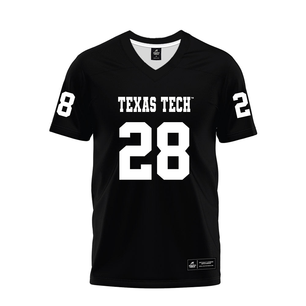 Texas Tech - NCAA Football : Ashton Rowden - Black Premium Football Jersey-0