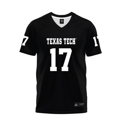 Texas Tech - NCAA Football : Leyton Stone - Black Premium Football Jersey-0