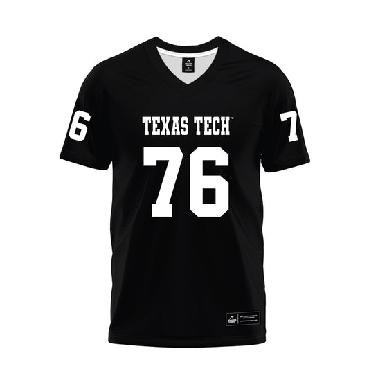 Texas Tech - NCAA Football : Jacob Crow - Black Premium Football Jersey-0