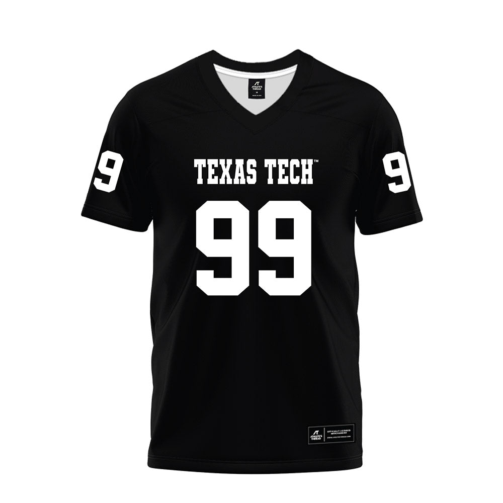Texas Tech - NCAA Football : Jojo Johnson - Black Premium Football Jersey-0