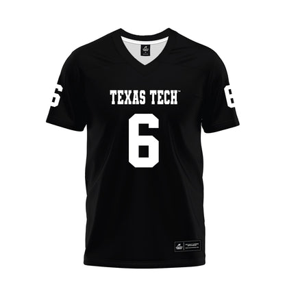Texas Tech - NCAA Football : Jalen Jones - Black Premium Football Jersey-0
