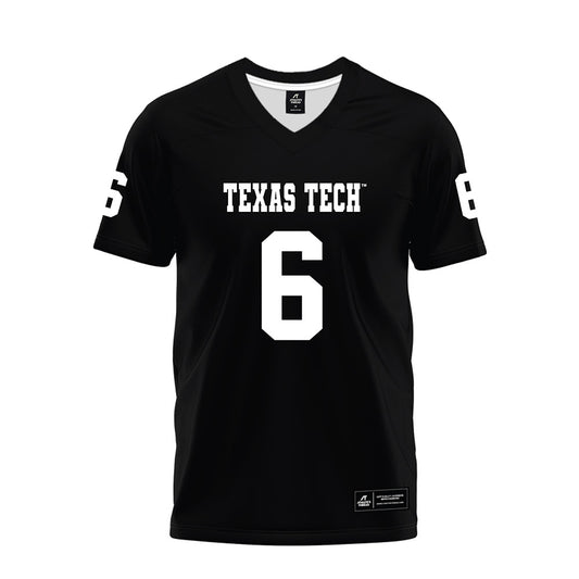 Texas Tech - NCAA Football : John Curry - Black Premium Football Jersey-0