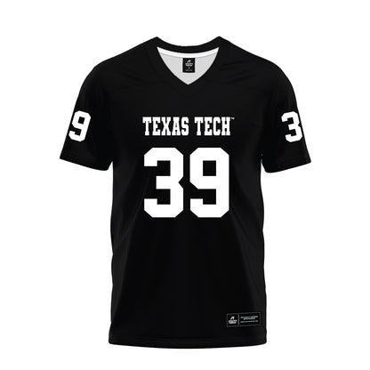 Texas Tech - NCAA Football : Jacob Hand - Black Premium Football Jersey-0