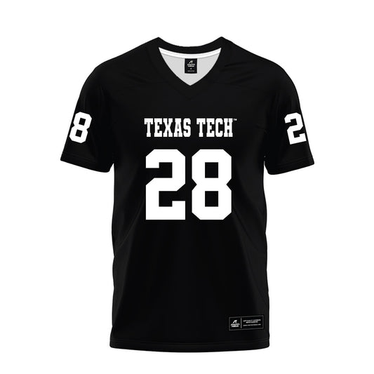 Texas Tech - NCAA Football : Braylan McDonald - Black Premium Football Jersey-0