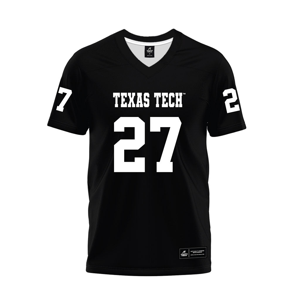 Texas Tech - NCAA Football : Amier Boyd - Black Premium Football Jersey-0