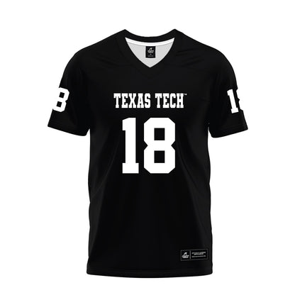 Texas Tech - NCAA Football : SVioarean Martin - Black Premium Football Jersey-0