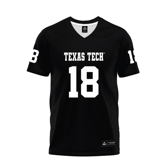 Texas Tech - NCAA Football : SVioarean Martin - Black Premium Football Jersey-0
