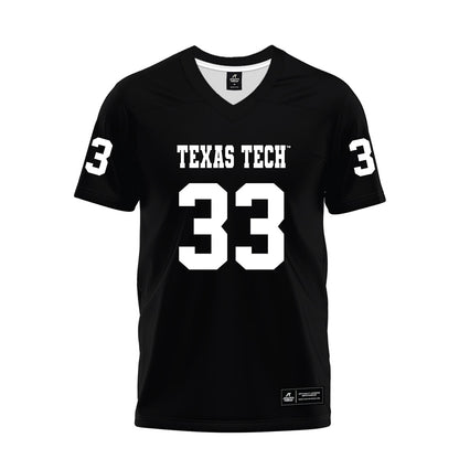 Texas Tech - NCAA Football : A.J. Holmes Jr. - Black Premium Football Jersey-0