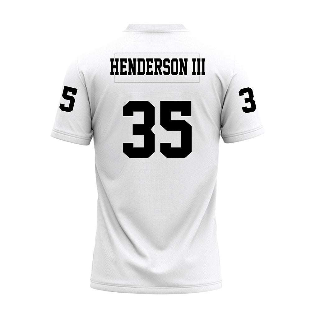 Texas Tech - NCAA Football : Michael Henderson III - White Premium Football Jersey-1