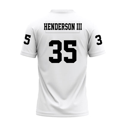 Texas Tech - NCAA Football : Michael Henderson III - White Premium Football Jersey-1