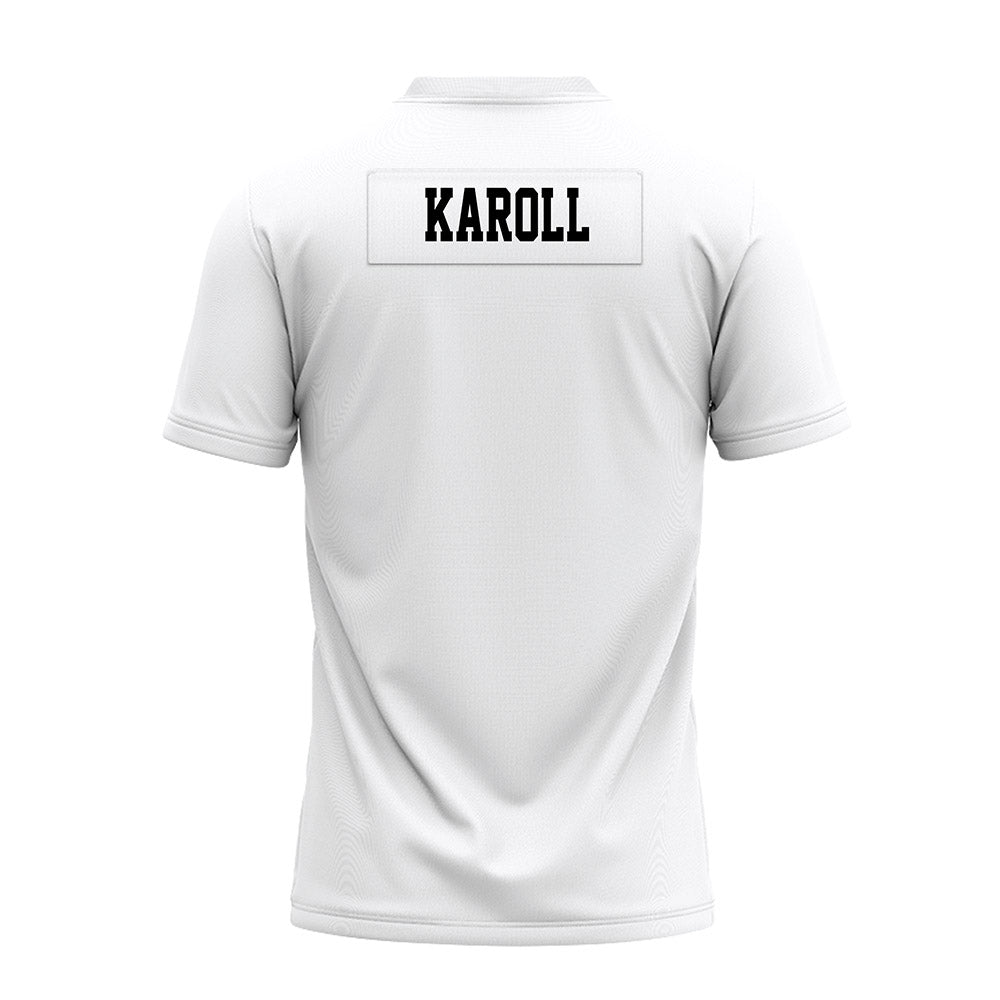 Texas Tech - NCAA Football : Will Karoll - White Premium Football Jersey-1