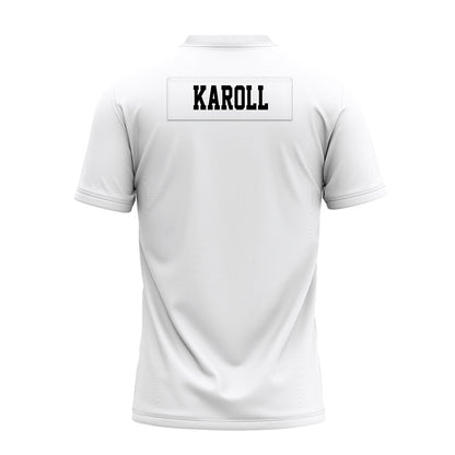 Texas Tech - NCAA Football : Will Karoll - White Premium Football Jersey-1