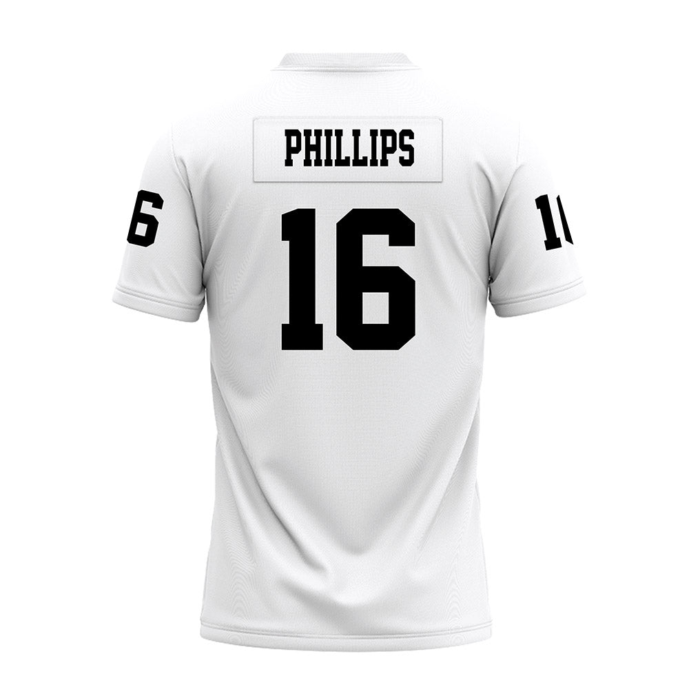 Texas Tech - NCAA Football : Holden Phillips - White Premium Football Jersey-1