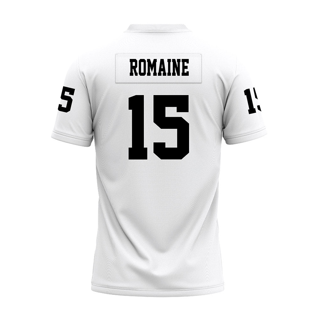Texas Tech - NCAA Football : Austin Romaine - White Premium Football Jersey-1