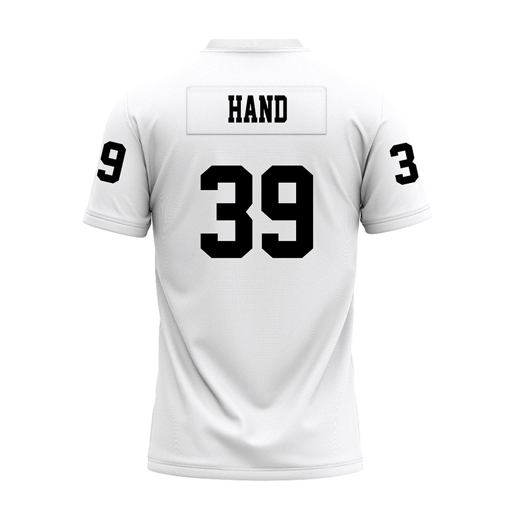 Texas Tech - NCAA Football : Jacob Hand - White Premium Football Jersey-1