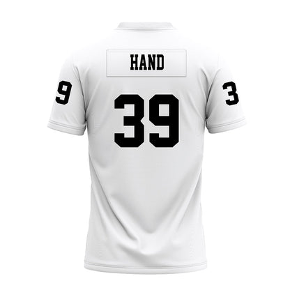 Texas Tech - NCAA Football : Jacob Hand - White Premium Football Jersey-1