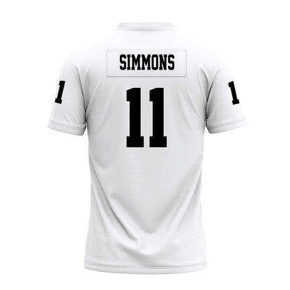 Texas Tech - NCAA Football : Malcolm Simmons - White Premium Football Jersey-1