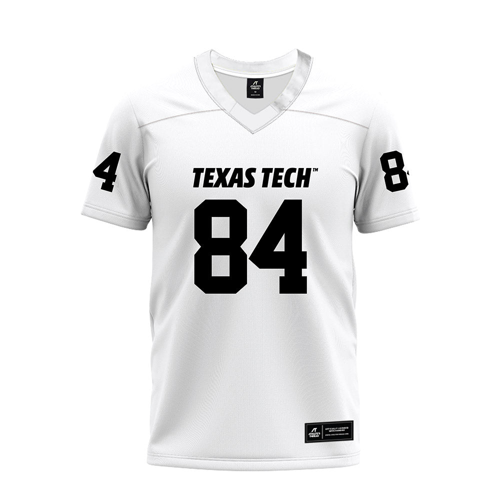Texas Tech - NCAA Football : Michael Dever - White Premium Football Jersey-0