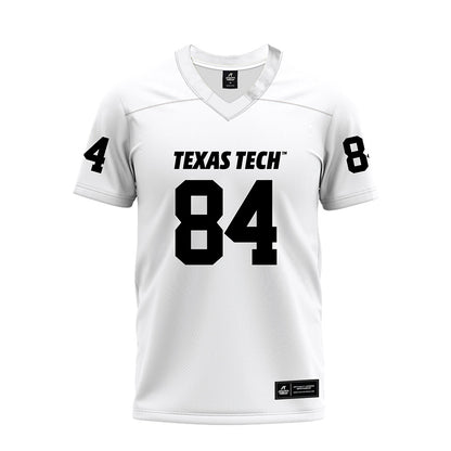 Texas Tech - NCAA Football : Michael Dever - White Premium Football Jersey-0