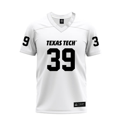 Texas Tech - NCAA Football : Jacob Hand - White Premium Football Jersey-0