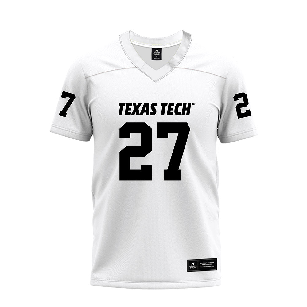 Texas Tech - NCAA Football : Amier Boyd - White Premium Football Jersey-0