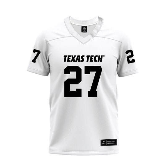 Texas Tech - NCAA Football : Amier Boyd - White Premium Football Jersey-0