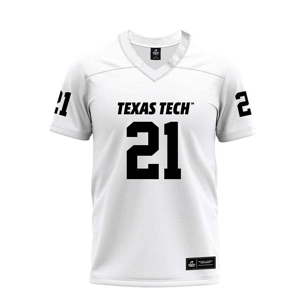 Texas Tech - NCAA Football : Miquel Dingle Jr. - White Premium Football Jersey-0