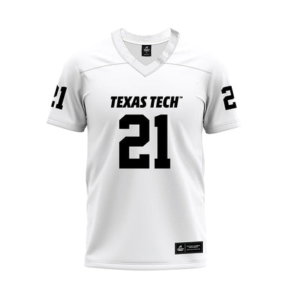 Texas Tech - NCAA Football : Miquel Dingle Jr. - White Premium Football Jersey-0