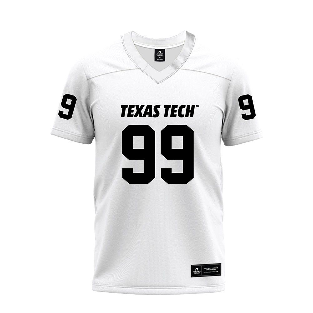 Texas Tech - NCAA Football : Jojo Johnson - White Premium Football Jersey-0