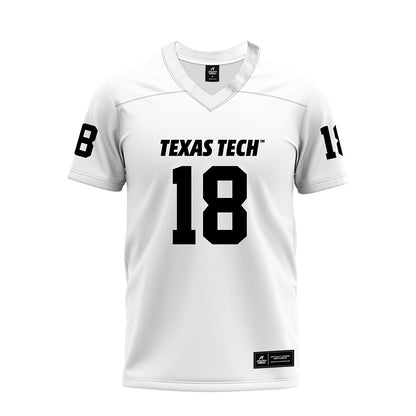 Texas Tech - NCAA Football : SVioarean Martin - White Premium Football Jersey-0