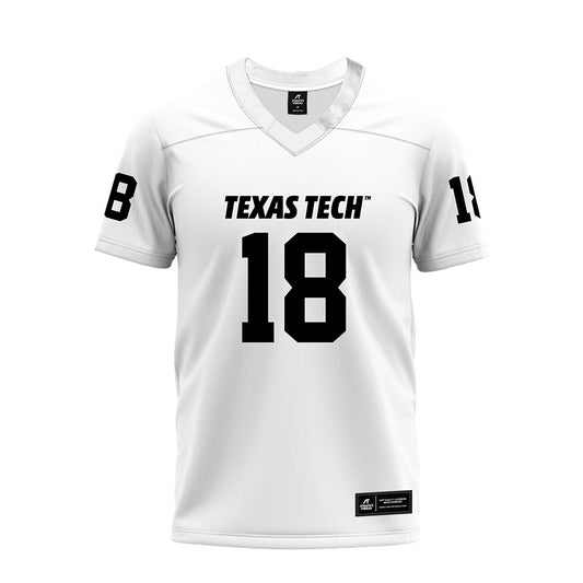 Texas Tech - NCAA Football : SVioarean Martin - White Premium Football Jersey-0