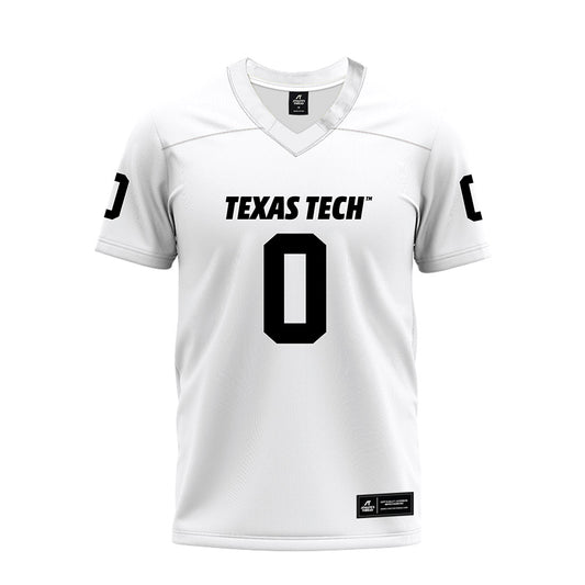 Texas Tech - NCAA Football : Mikal Harrison-Pilot - White Premium Football Jersey-0
