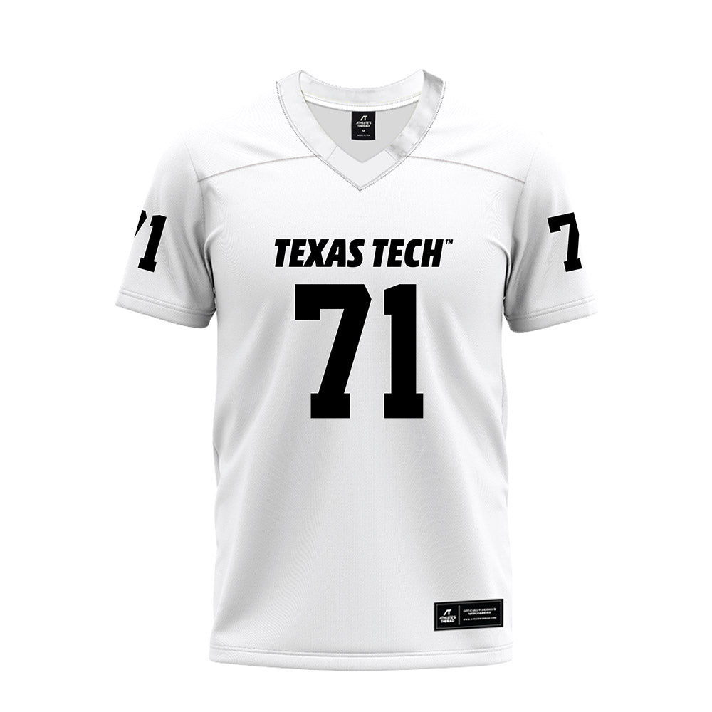 Texas Tech - NCAA Football : Bryce Gilmore - White Premium Football Jersey-0