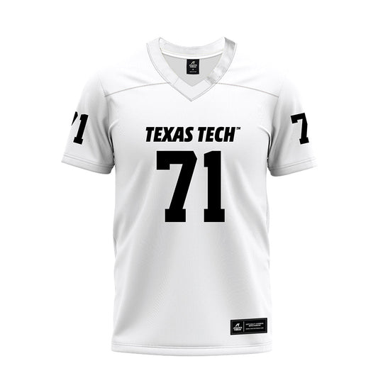 Texas Tech - NCAA Football : Bryce Gilmore - White Premium Football Jersey-0
