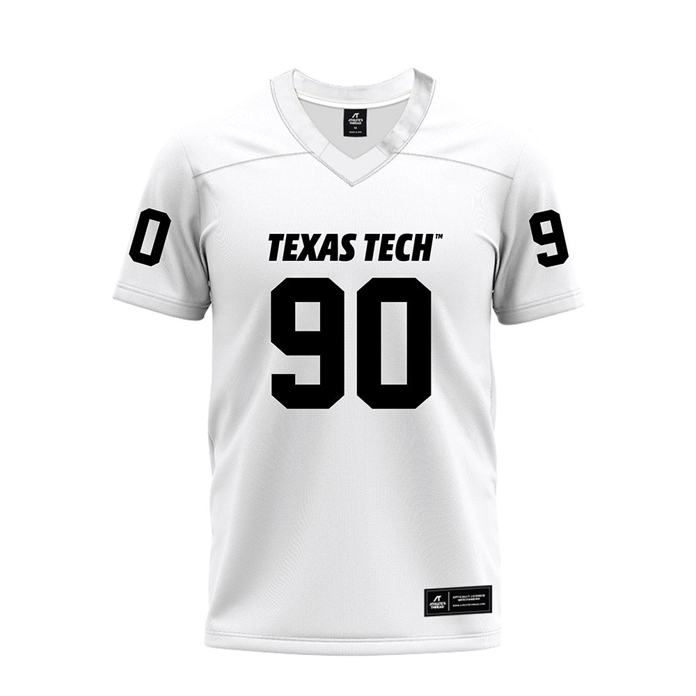 Texas Tech - NCAA Football : Ayden Johnson - White Premium Football Jersey-0