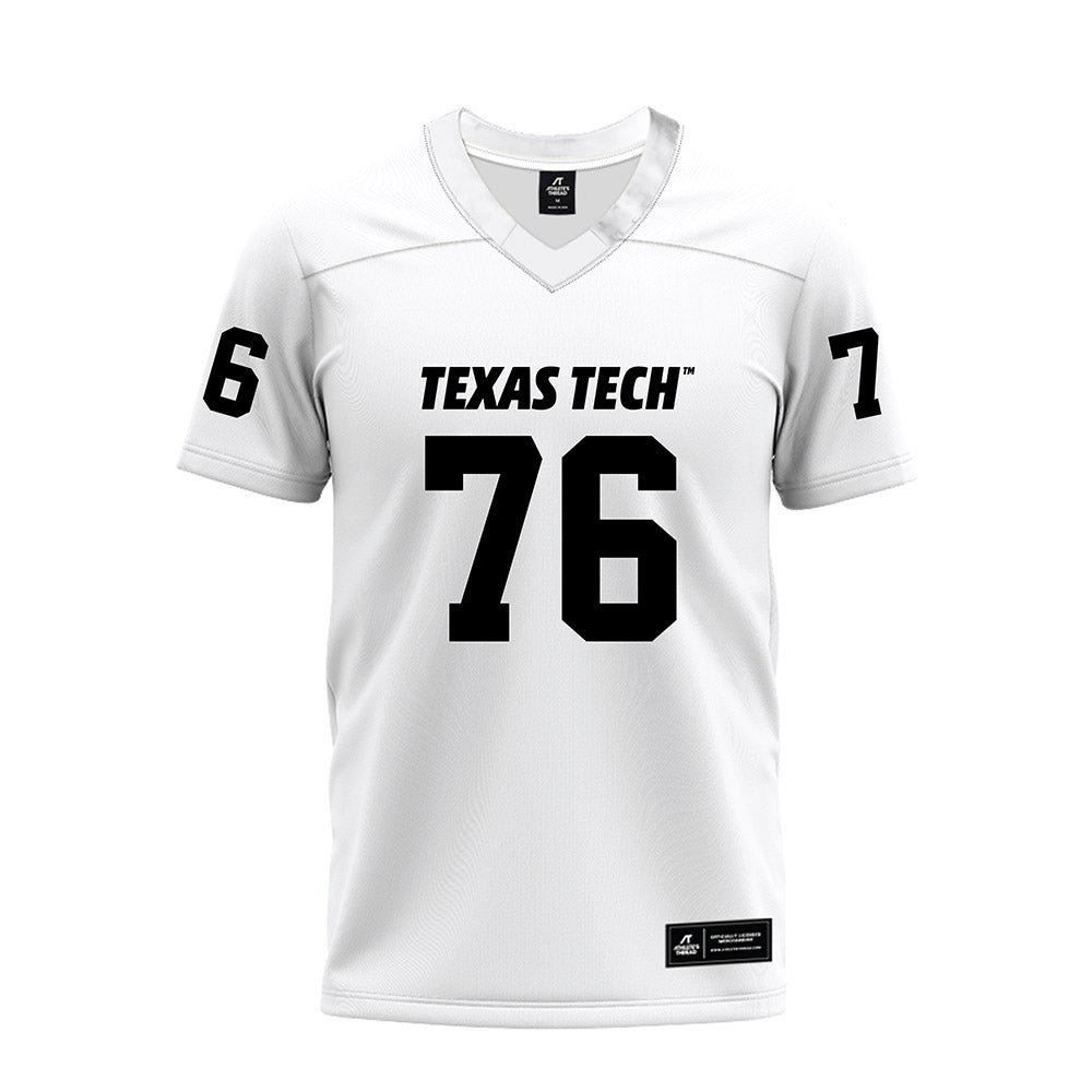 Texas Tech - NCAA Football : Jacob Crow - White Premium Football Jersey-0