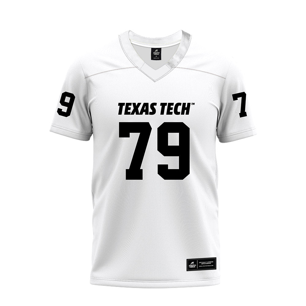 Texas Tech - NCAA Football : Howard Sampson - White Premium Football Jersey-0