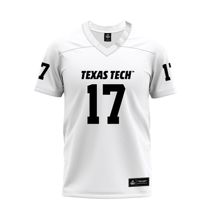Texas Tech - NCAA Football : Leyton Stone - White Premium Football Jersey-0
