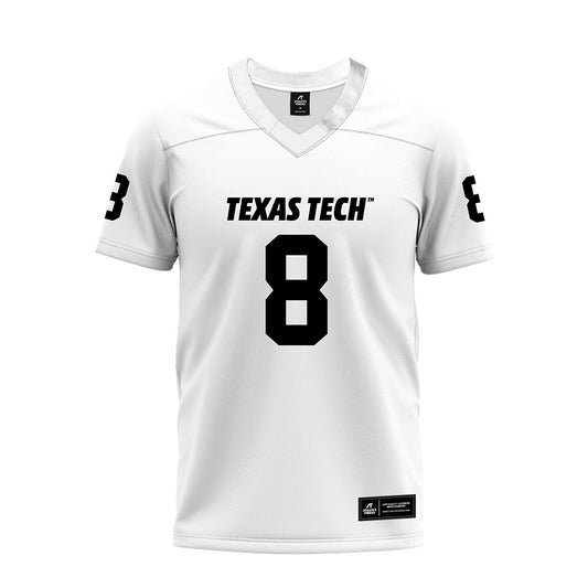 Texas Tech - NCAA Football : Cameron Dickey - White Premium Football Jersey-0