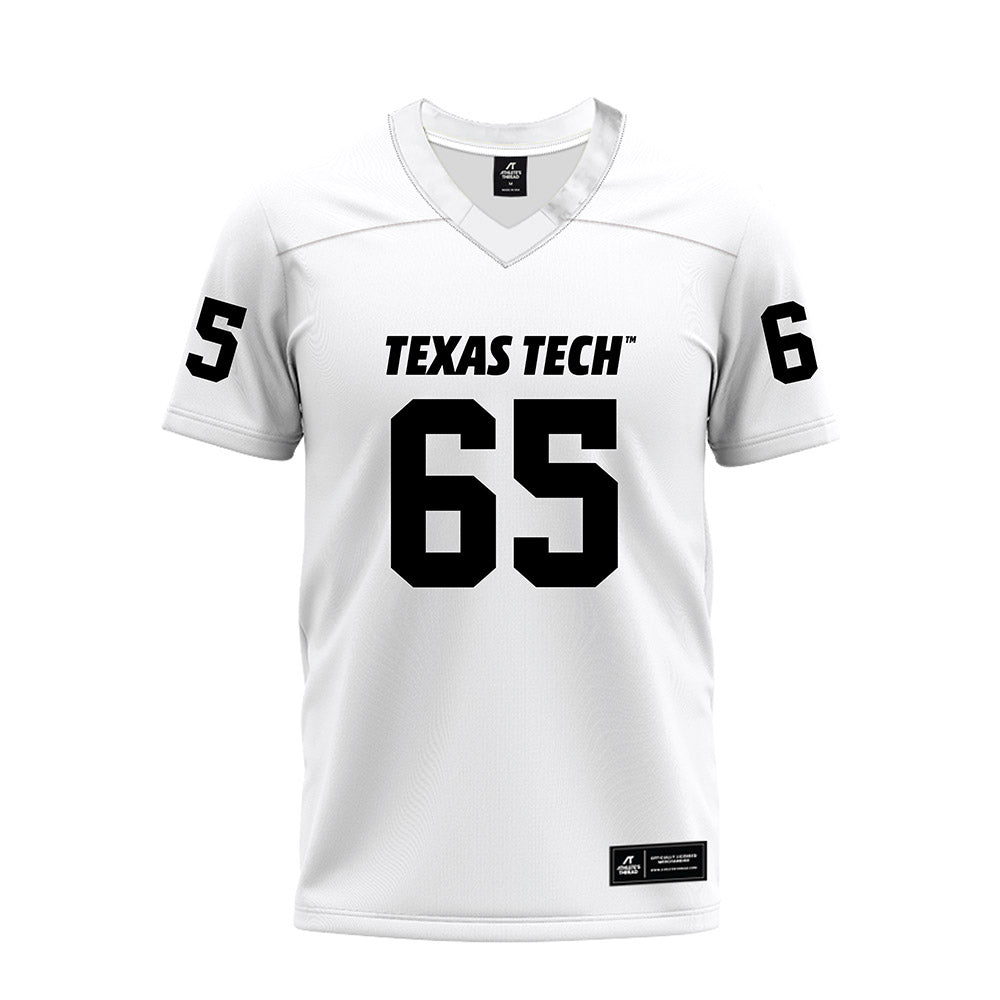 Texas Tech - NCAA Football : Danthis Upshaw - White Premium Football Jersey-0