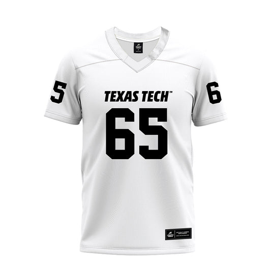Texas Tech - NCAA Football : Danthis Upshaw - White Premium Football Jersey-0