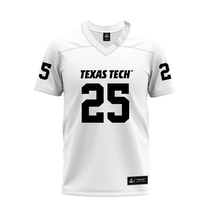 Texas Tech - NCAA Football : Donovan Webb - White Premium Football Jersey-0