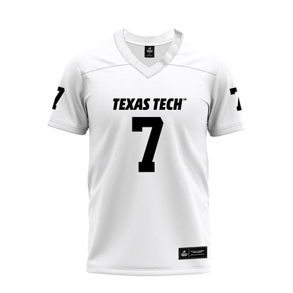 Texas Tech - NCAA Football : Terrance Carter Jr. - White Premium Football Jersey-0