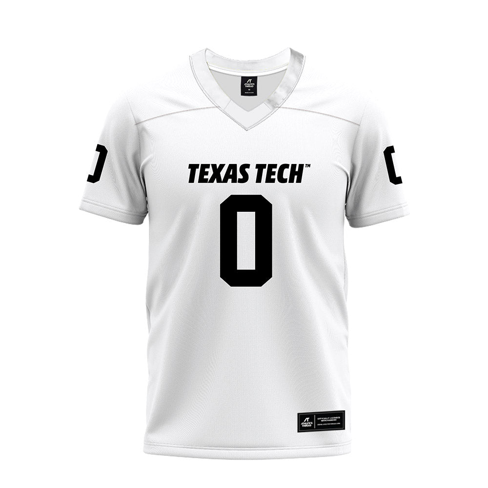 Texas Tech - NCAA Football : Mikal Harrison-Pilot - White Premium Football Jersey-0