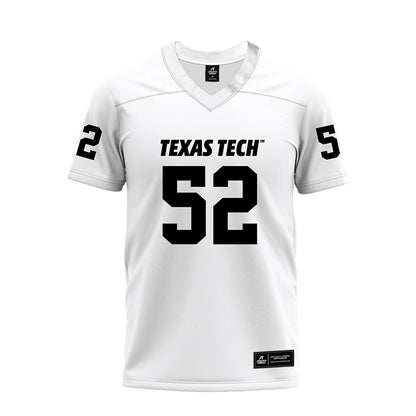 Texas Tech - NCAA Football : Cash Cleveland - White Premium Football Jersey-0